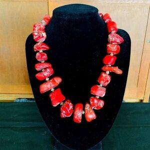 Stunning San Miguel Artists Coral Necklace
